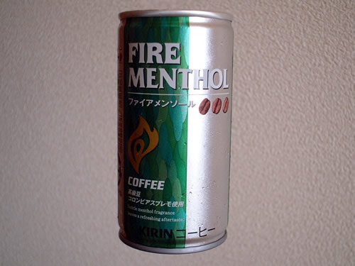 canned coffee fire menthol
