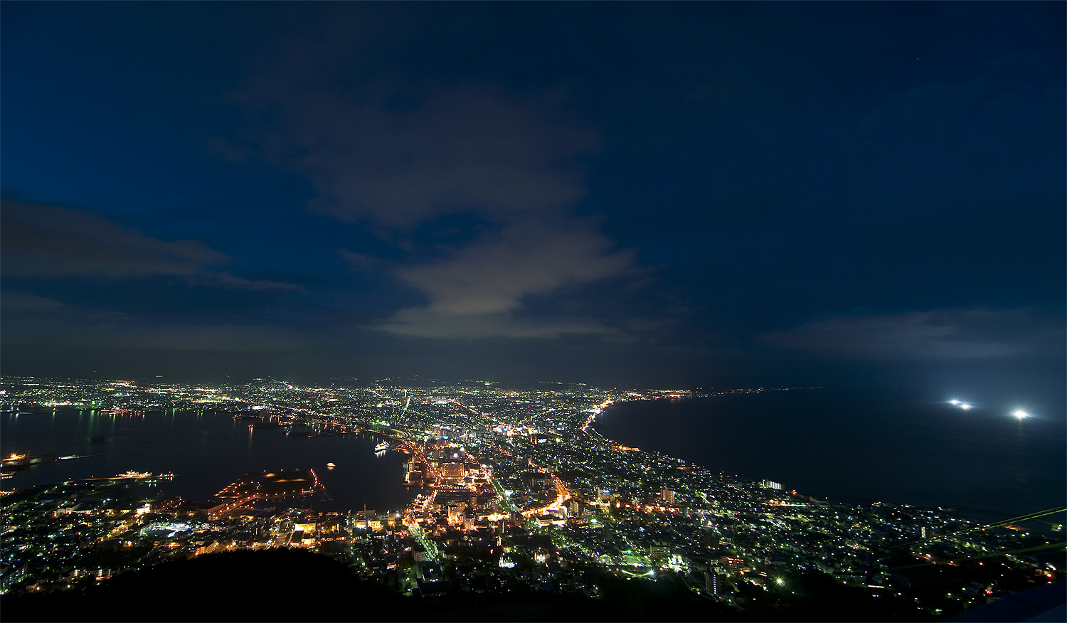 hakodate night view panorama