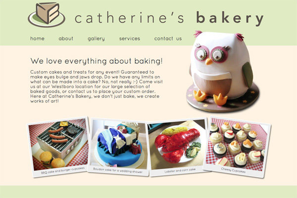 catherine's bakery website