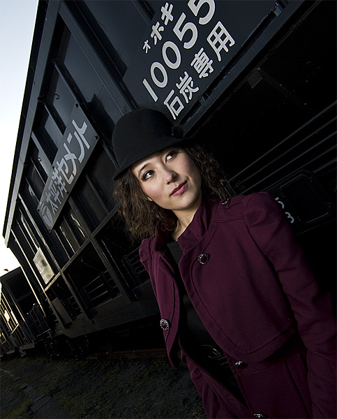 marissa model shoot trains tokyo