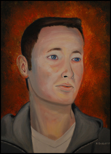 mike portrait 2009 painting