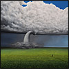 tornado path walking painting landscape