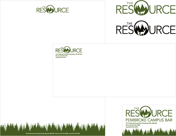 resource logo design package algonquin college bar lounge pembroke