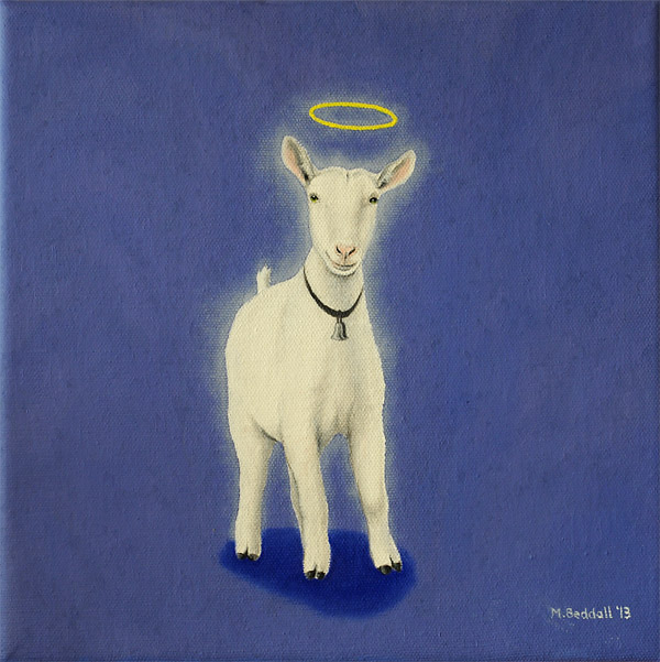 saint goat halo devil angel misunderstood