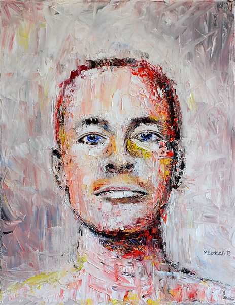 painting michael beddall self portrait