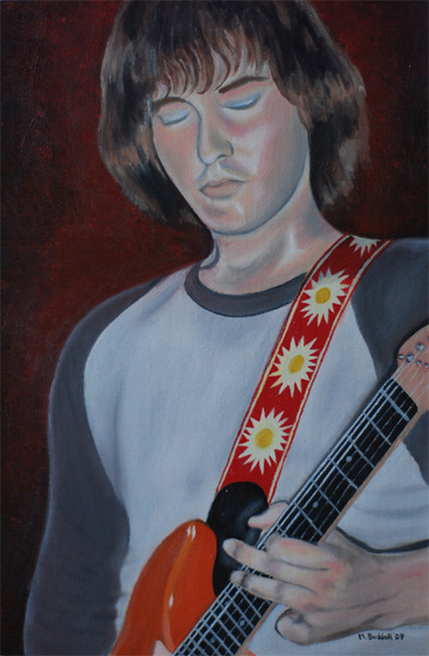 steve guitar resonator painting