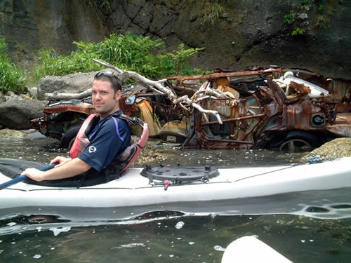 JC kayaking in Izu