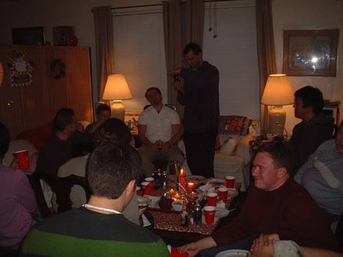 Genny's house and the gang