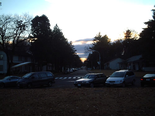 Camp Zama lawns and sky